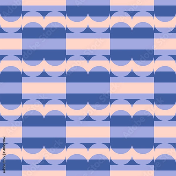 Fototapeta Seamless pattern for decorating any surfaces or things. Geometric abstract ornament.