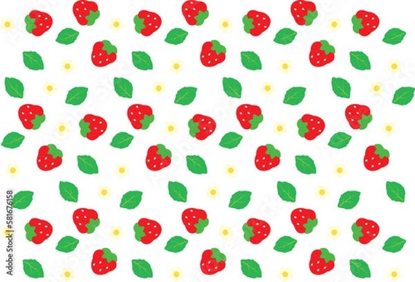 Fototapeta いちごの背景・壁紙