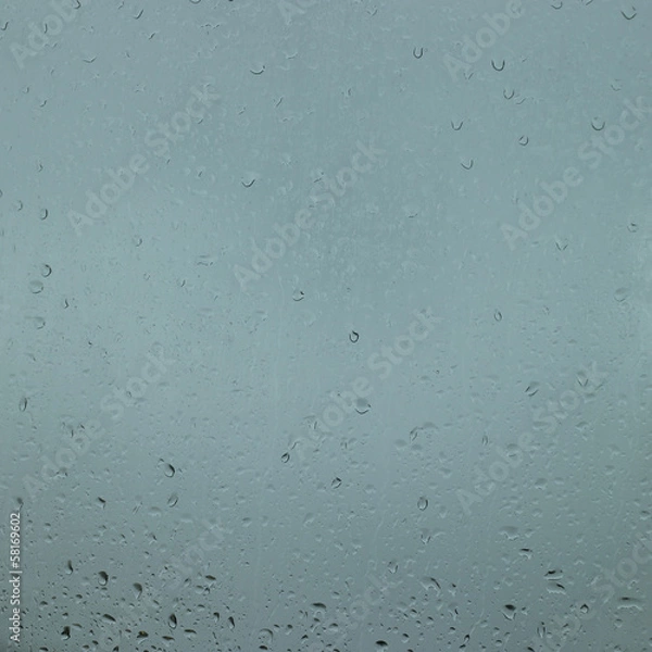 Obraz Rain drops in a window