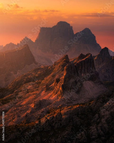 Obraz Dolimtes at Sunset