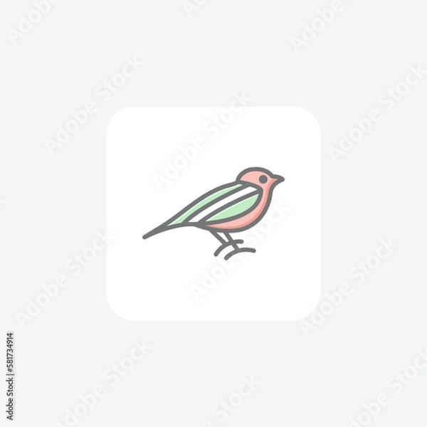 Fototapeta Darwin day fully editable vector icon

