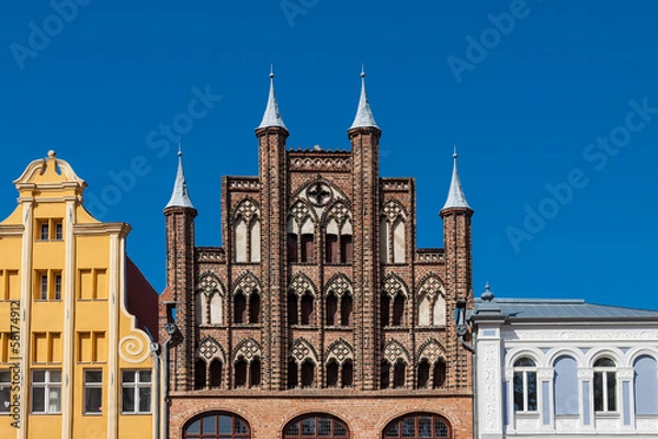 Obraz Historische Gebäude in Stralsund.