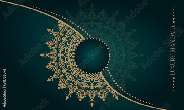Obraz Creative and Simple Premium Mandala Background Design Template