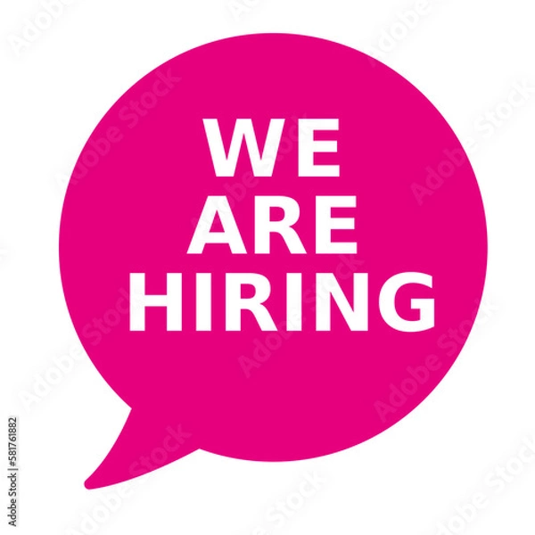 Fototapeta We are hiring button