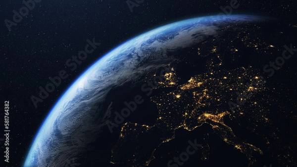 Obraz Europe and planet earth seen from outer space