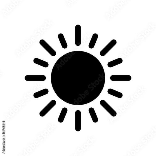 Obraz Sun icons vector symbol