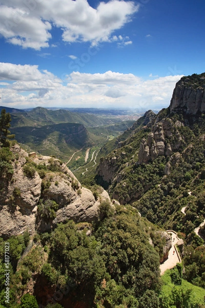 Fototapeta View from Montserrat