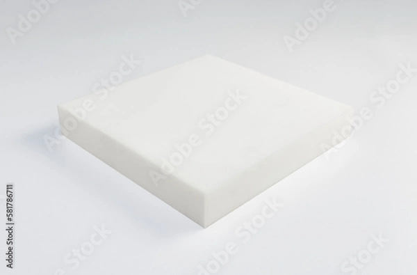 Fototapeta Mattress bed sponge section on the isolated white background.