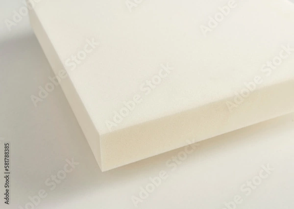 Obraz Mattress bed sponge section on the isolated white background.