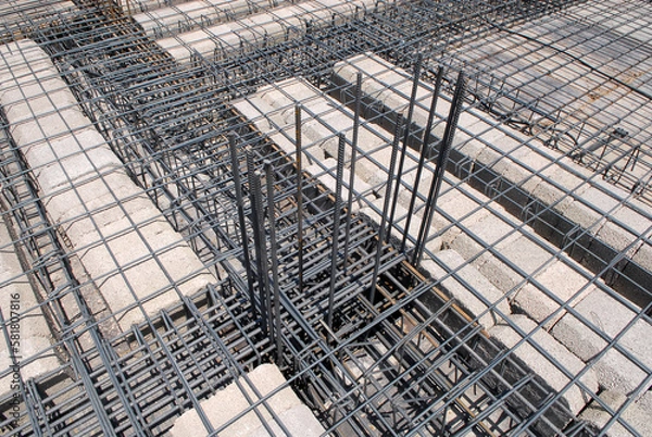 Fototapeta construction iron