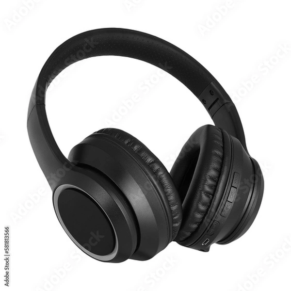 Obraz słuchawki muzyka izolowana na przezroczyste słuchawki w tle Bluetooth