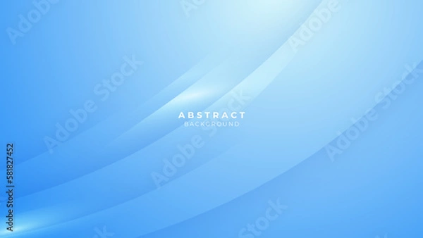 Fototapeta Abstract light blue and white background for business corporate banner backdrop presentation and much more Premium Vector