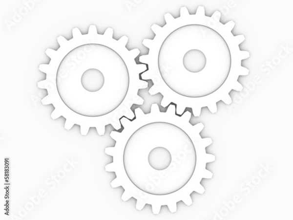 Obraz trzy biegi do umieszczania koncepcji