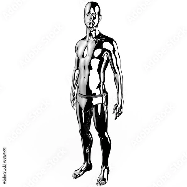 Fototapeta Men 3d illustration design