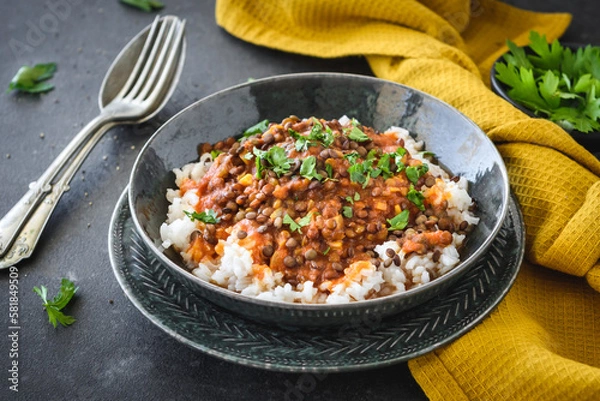 Obraz Served lentil curry 