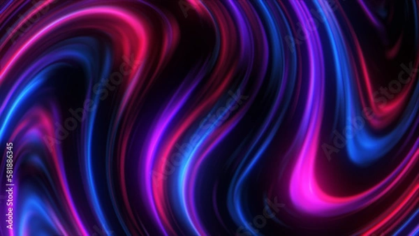 Fototapeta Fractal colorful swirl stripped background