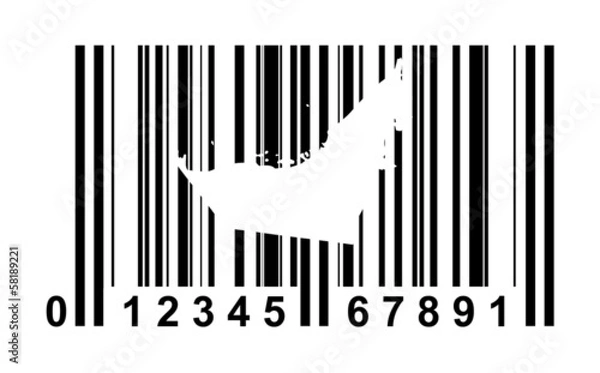 Fototapeta United Arab Emirates Bar code