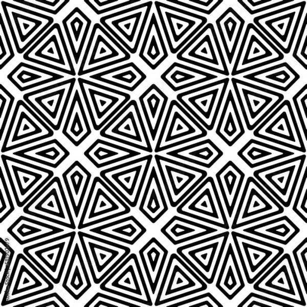 Fototapeta Vector seamless texture. Modern geometric background with square tiles