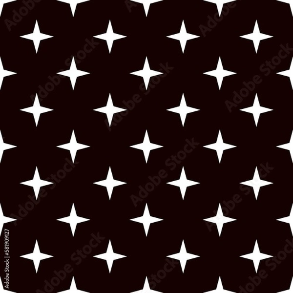 Fototapeta seamless pattern seamless pattern stars flowers  snowflakes