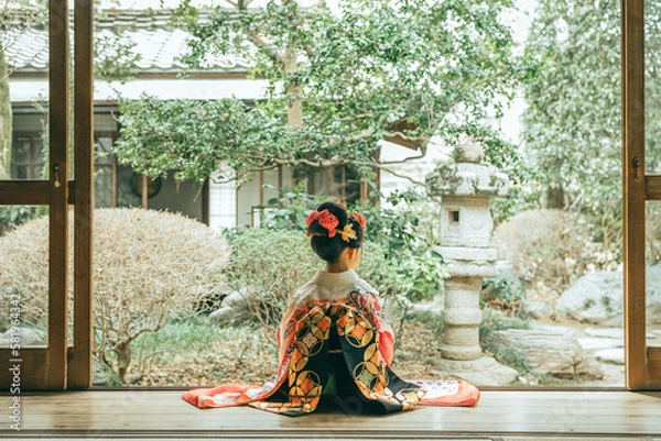 Fototapeta ７歳七五三