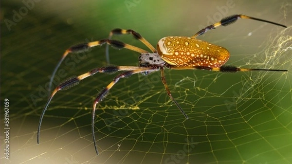 Obraz Golden Orbweb spider on a web