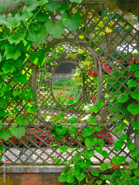 Obraz Through the Garden Arbor