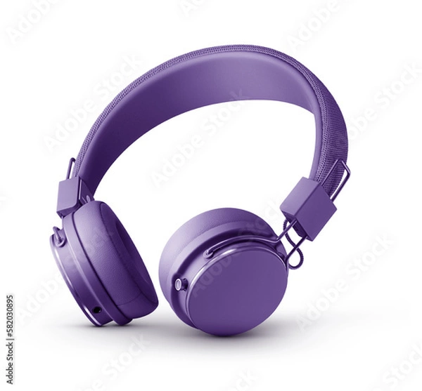 Obraz headphones music colorful Bluetooth png transparent background
