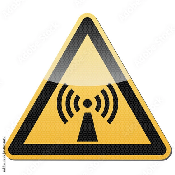 Fototapeta Warnung vor elektromagnetischem Feld