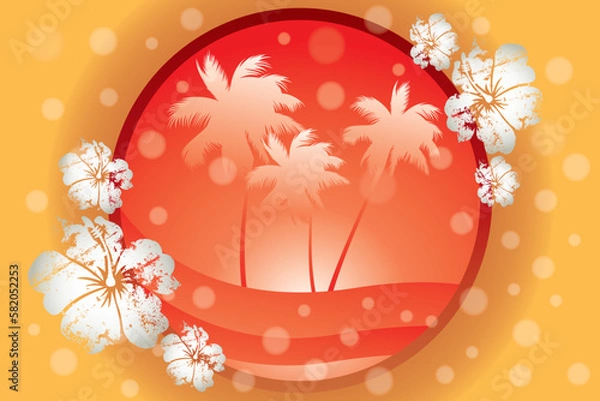 Fototapeta easter egg with flowers