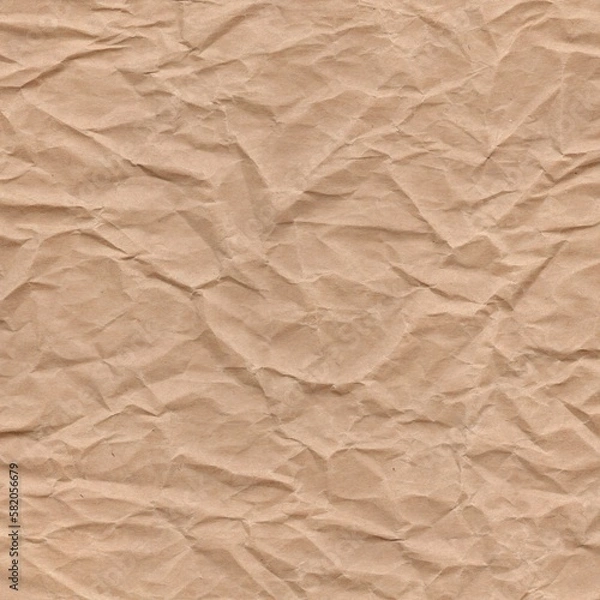 Obraz kraft paper crumpled for background and wallpaper