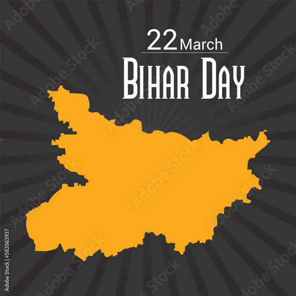 Fototapeta Vector illustration of a Background for Bihar Diwas.