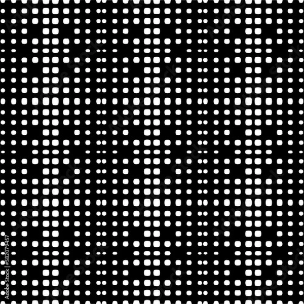 Fototapeta Vector monochrome pattern, Abstract texture for fabric print, card, table cloth, furniture, banner, cover, invitation, decoration, wrapping.seamless repeating pattern.Black and white color.