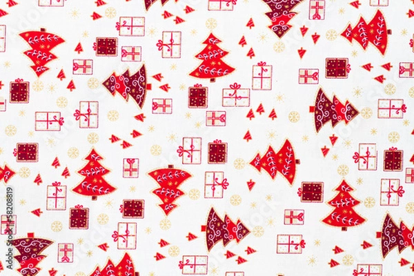 Obraz Wrapping paper with christmas elements