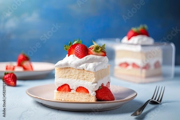 Obraz Tres Leches Cake, created with Generative AI technology