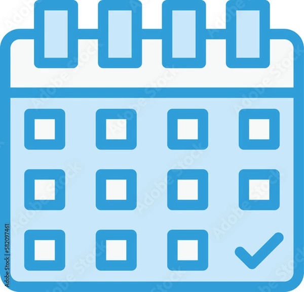 Fototapeta Calendar Vector Icon Design Illustration
