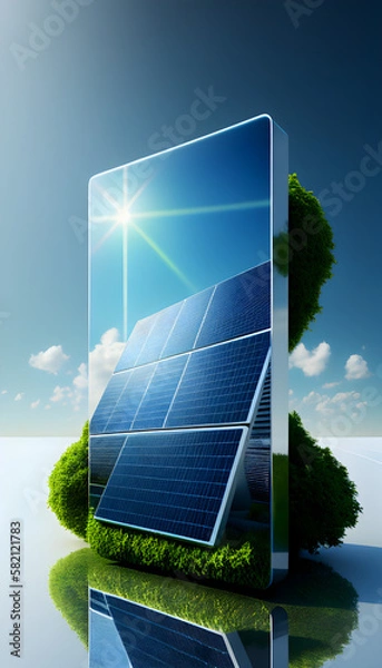 Obraz Solar Logo 3D