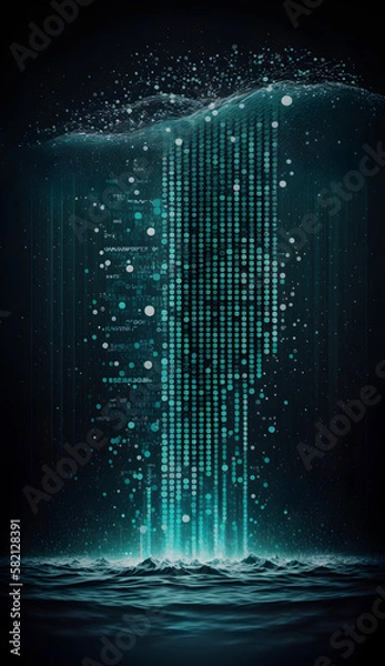 Obraz Data experience, raining