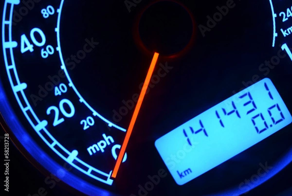 Obraz Vehicle mileage odometer