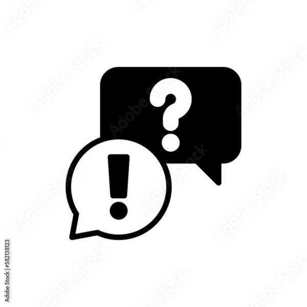 Fototapeta Question and Answer icon in vector. illustration