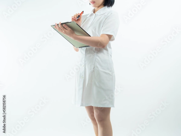 Obraz 【女性】看護師【白バック】