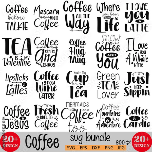 Obraz Coffee Svg Bundle 8