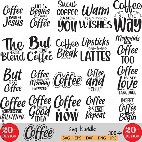 Obraz Coffee Svg Bundle 9