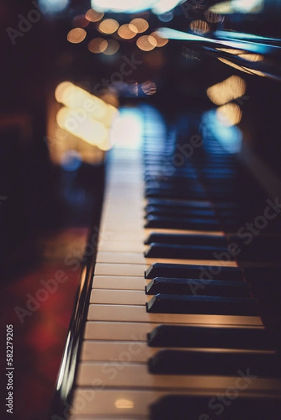 Fototapeta ピアノの鍵盤のイメージ