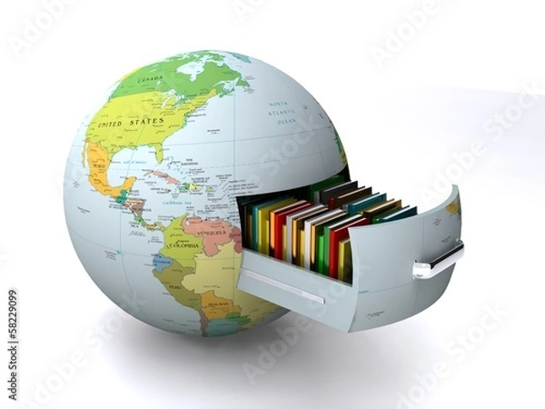 Obraz Globalne bezpieczeństwo danych - koncepcja