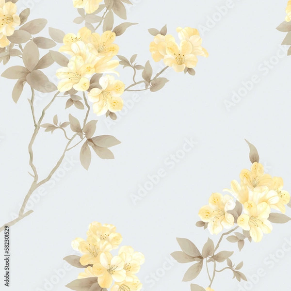 Obraz The abstract of various beautiful flowers in watercolor