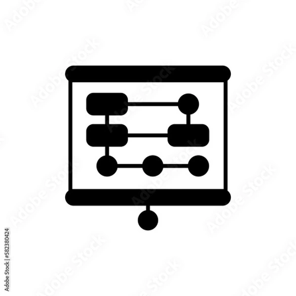 Obraz Strategy Process icon in vector.  Illustration 