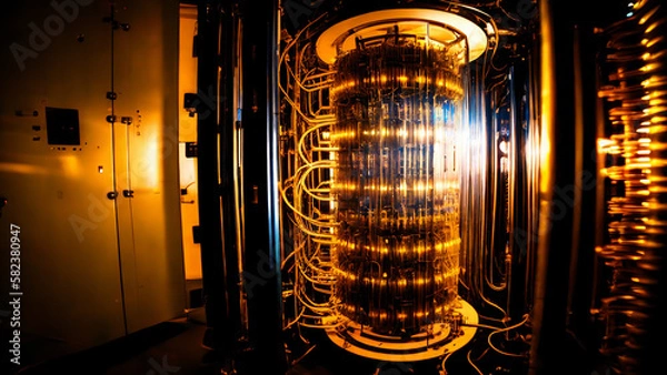 Fototapeta quantum computer,  quantum computing, super computer, quantum supremacy