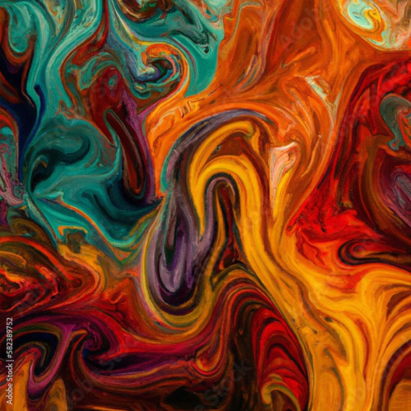 Fototapeta oil painting Abstract art background. Color texture. "Generative AI"
