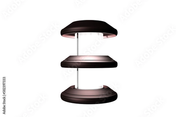 Obraz shape room light white background 3d rendering