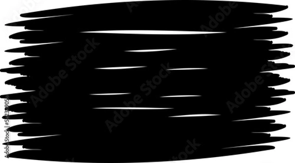 Fototapeta Paint brush strokeม brush stroke abstract shape, Vector black paint, ink brush stroke, brush, line or texture.